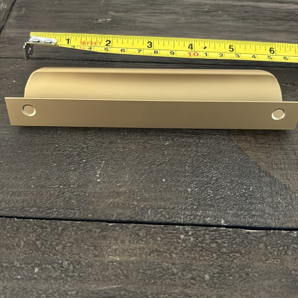New 25 Drawer Pulls/Handles Matte Gold with screws - Picture 7 of 7